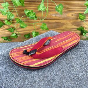 Teva Women's River Rubber Flip Flop Red Leather Sz 6‎ Medium Gently Used 2025